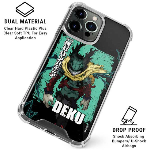 My Hero Academia Dark Deku Season 6 iPhone 15 Pro Max Clear Case